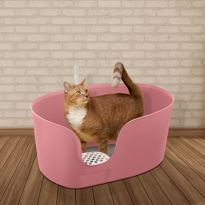 Richell PAW TRAX High Wall Cat Litter Box