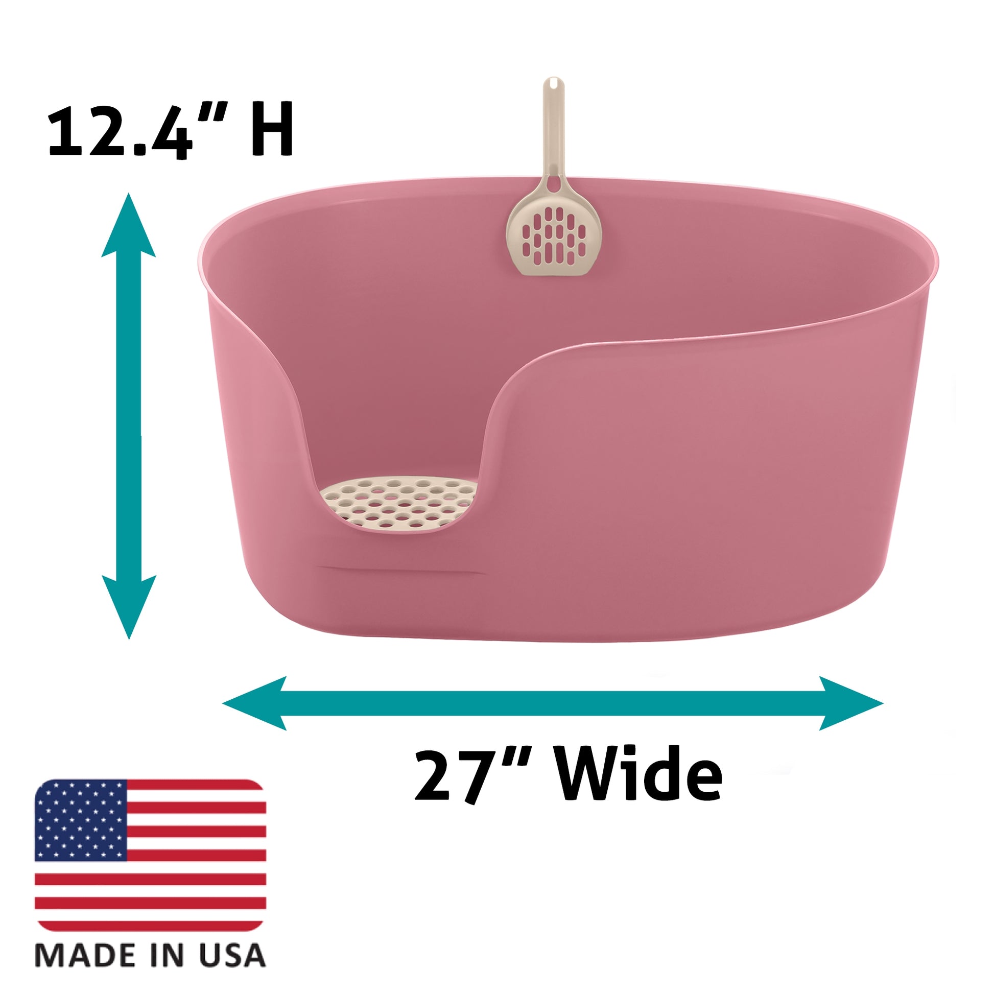 Richell PAW TRAX High Wall Cat Litter Box