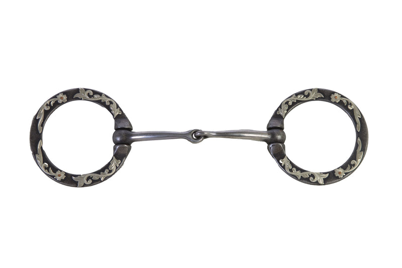 Snaffle with Floral Trim Bit