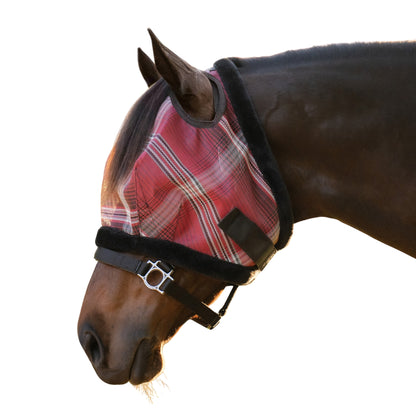 Kensington Draft UV Fleece Trim Fly Mask - Dual Ear & Forelock