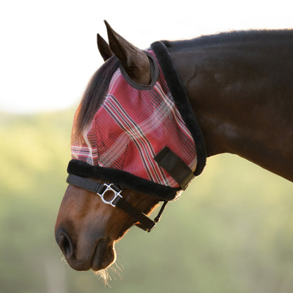Kensington Draft UV Fleece Trim Fly Mask - Dual Ear & Forelock