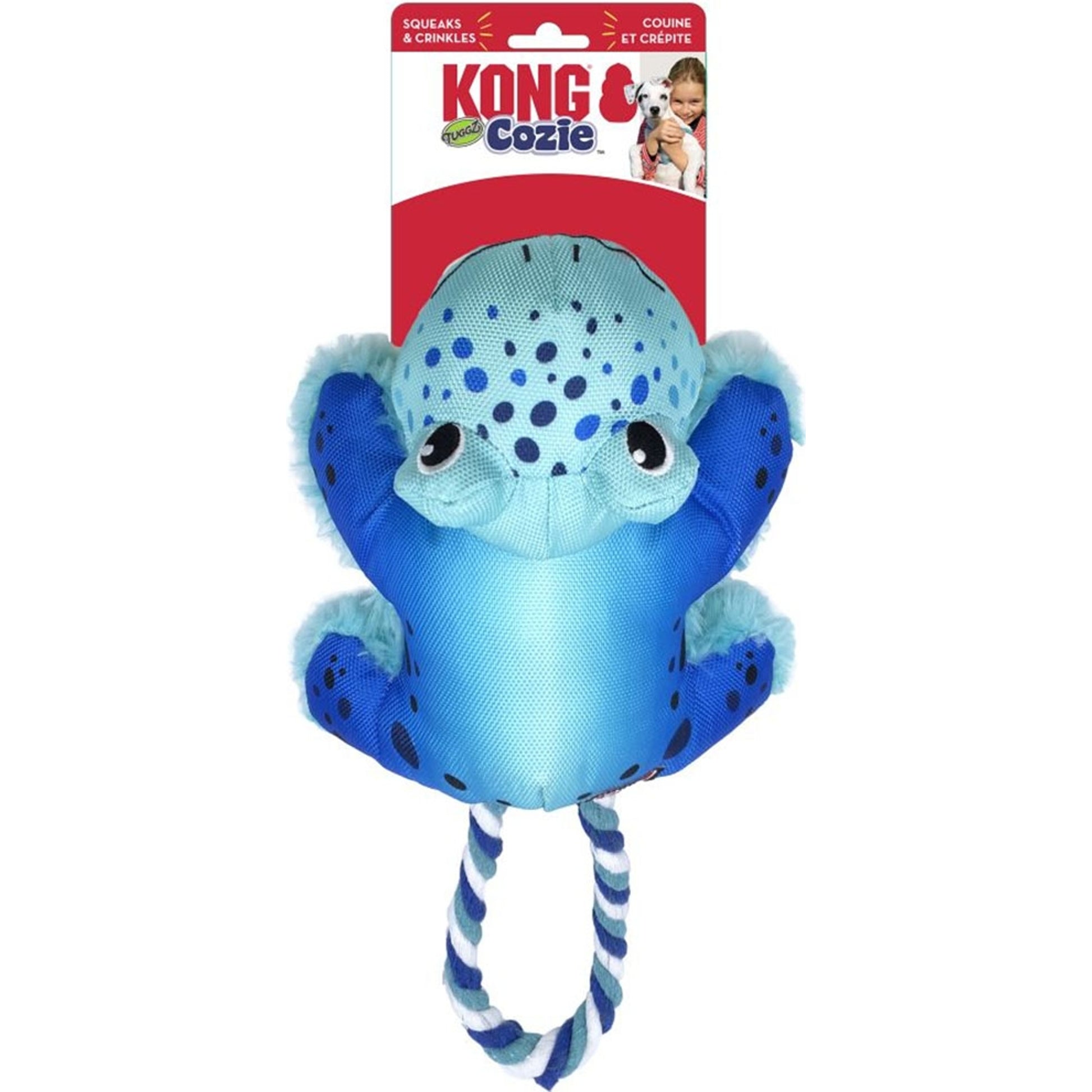 KONG Cozie Tuggz Frog