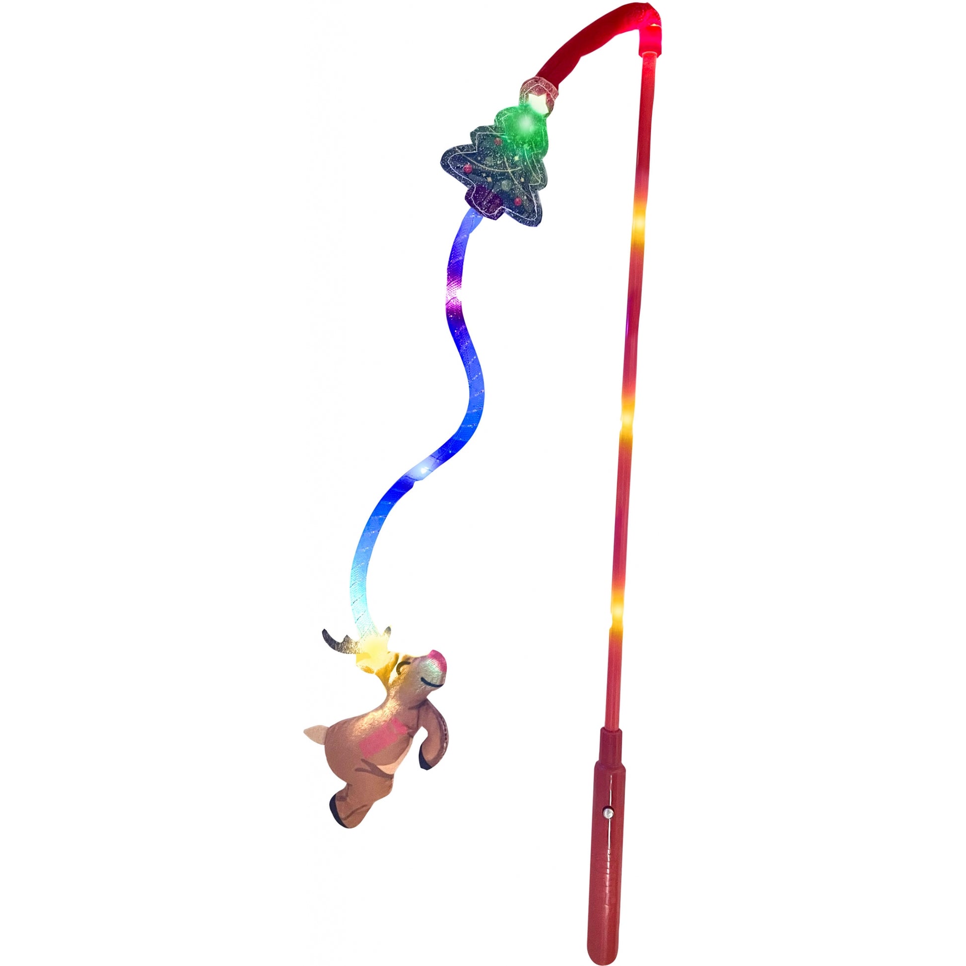 KONG Holiday Teaser Light-Up Reindeer