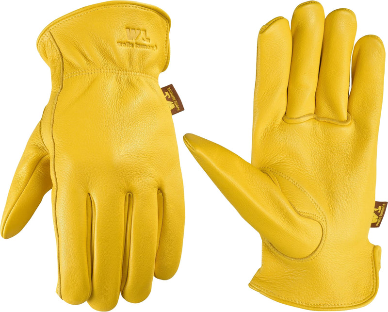 Wells Lamont Mens Deerskin Full Leather Gloves