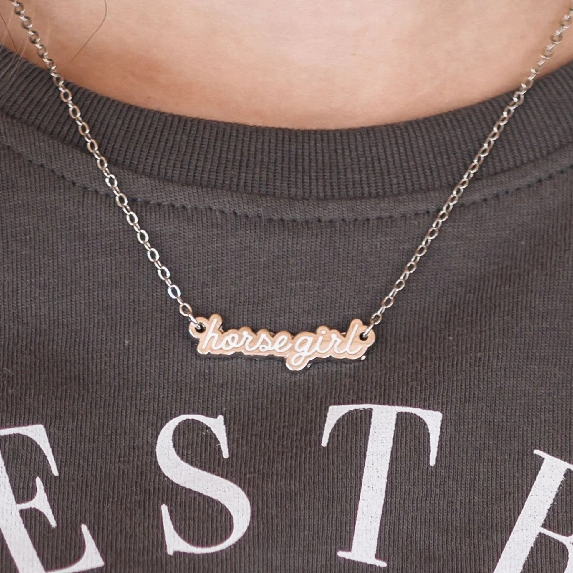 Dapplebay Horse Girl Necklace