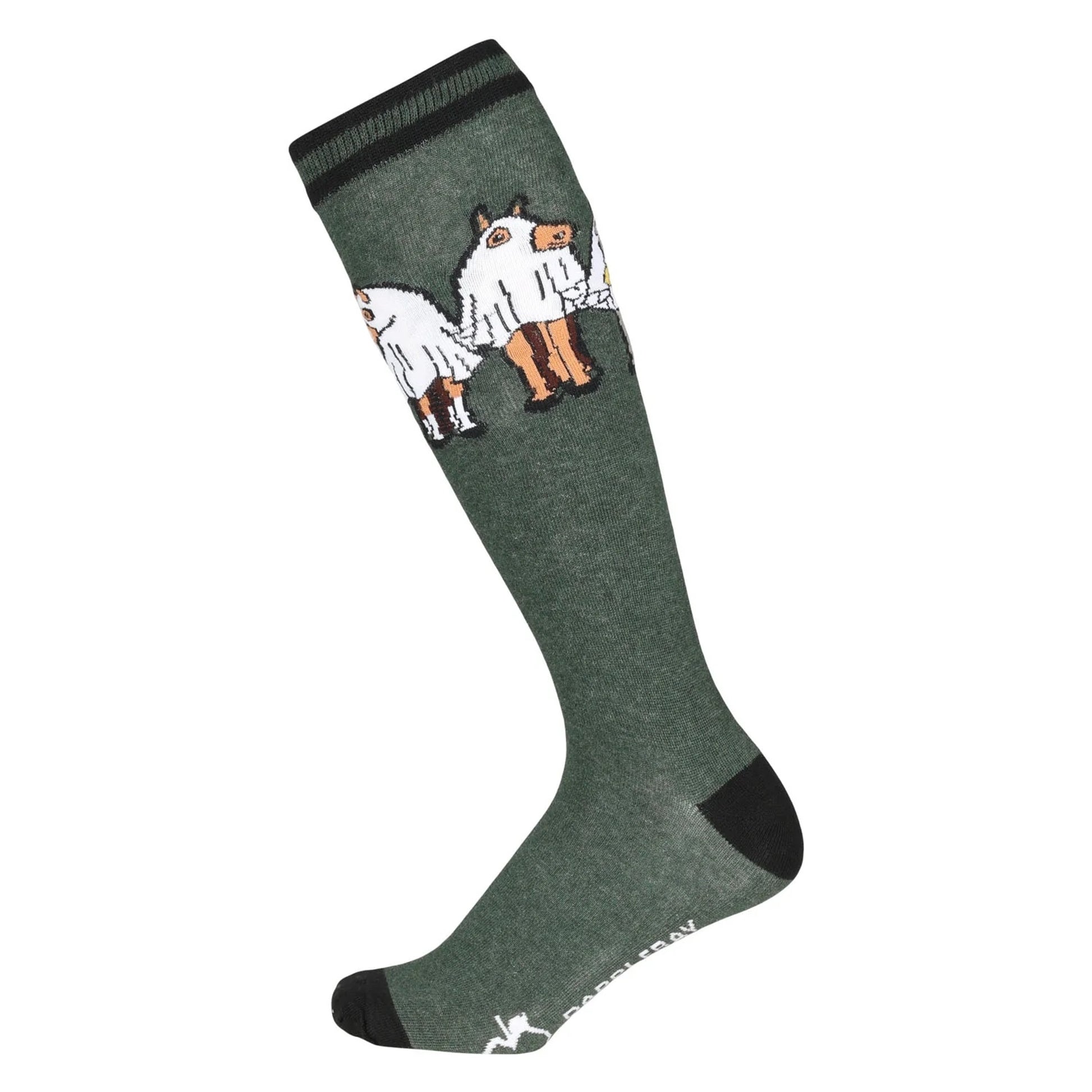 Dapplebay Ladies Horse Ghosts Knit Boot Socks