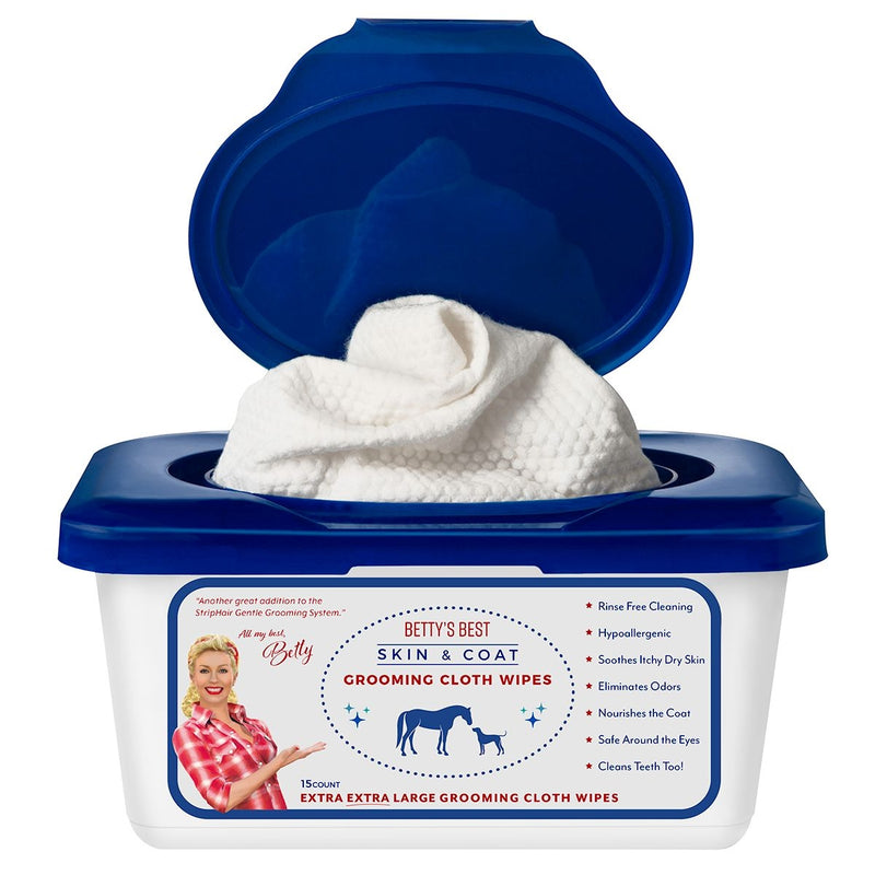 Bettys Best Skin & Coat Grooming Cloth Wipes