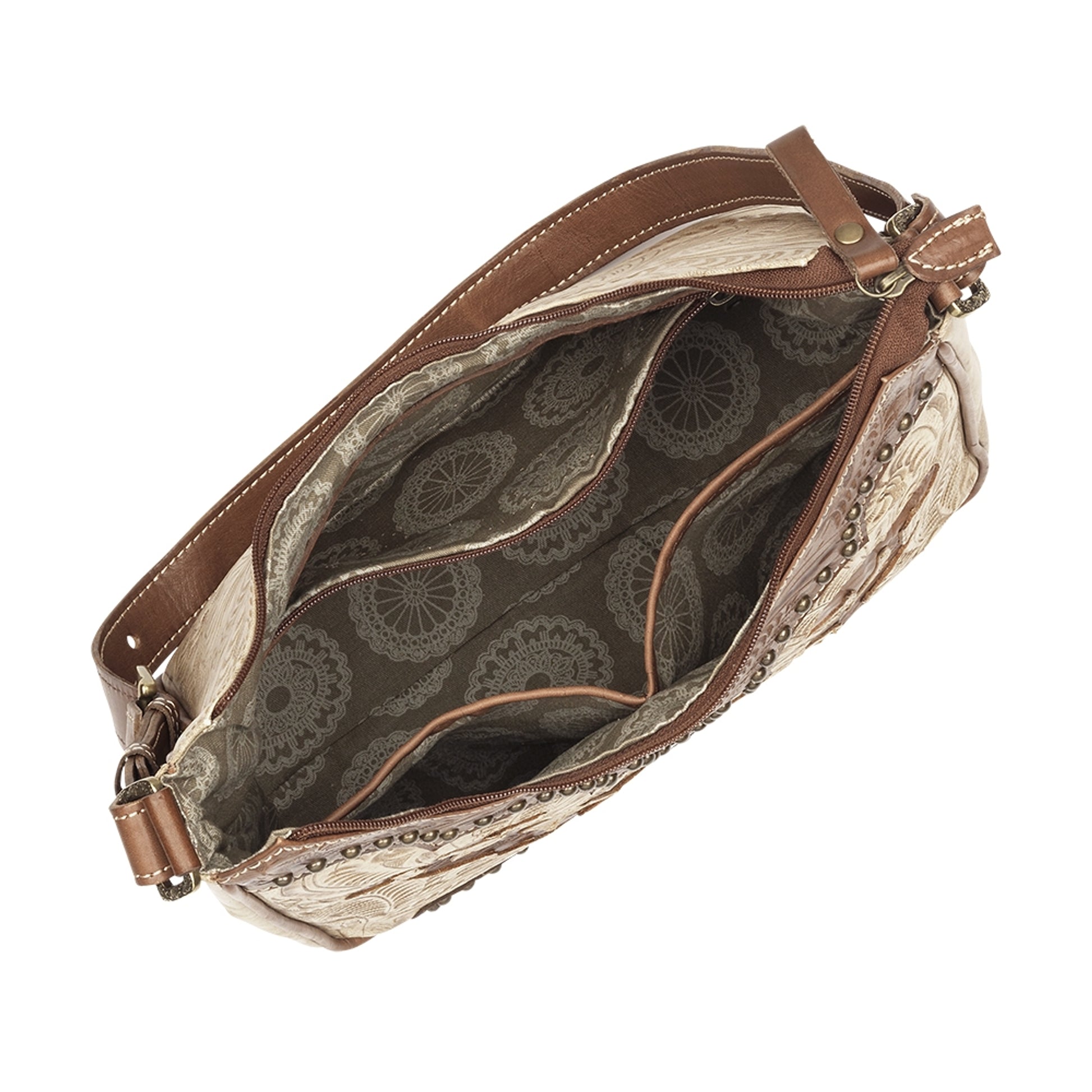 American West Annie's Secret Collection Shoulder Bag with Conceal Carry Pocket on Back