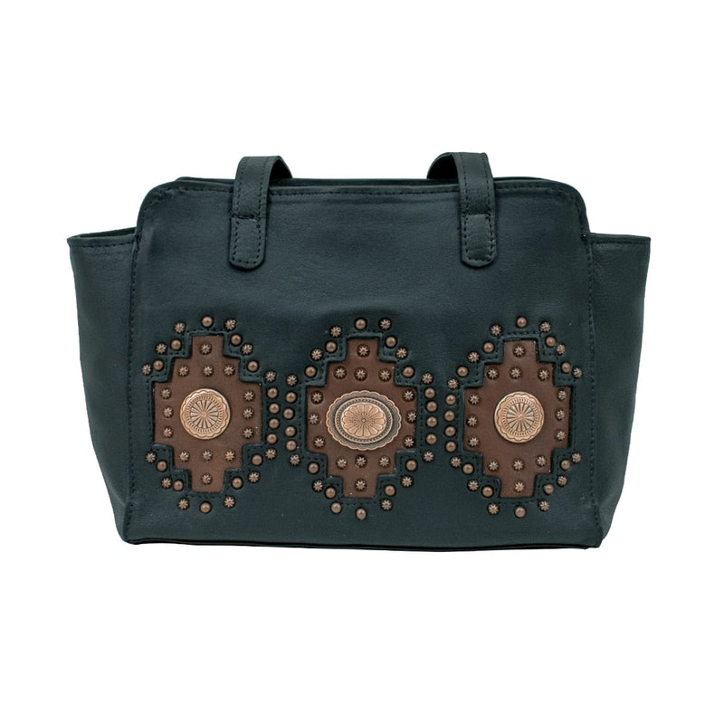 American West Midnight Copper Zip Top Tote with Conceal Carry Pocket on Back