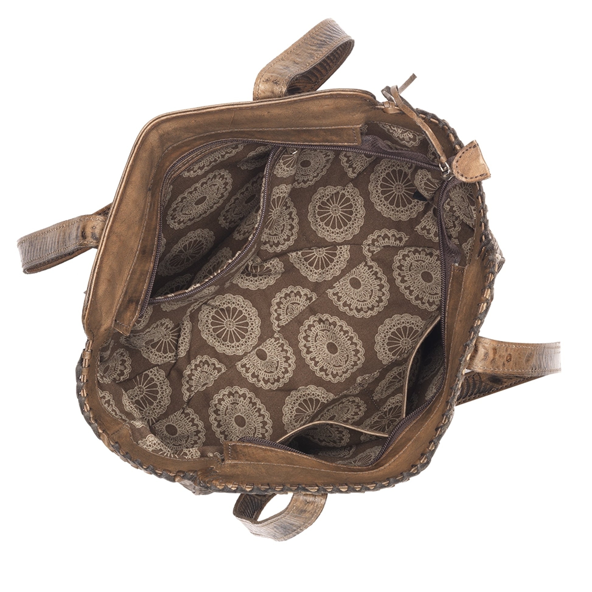 American West Annie's Secret Collection Zip Top Tote with Conceal Carry Pocket on Back