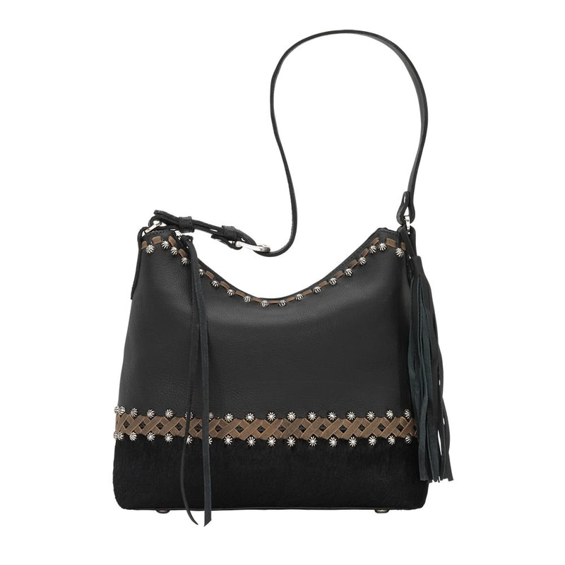 American West Wild Horses Zip Top Shoulder Bag
