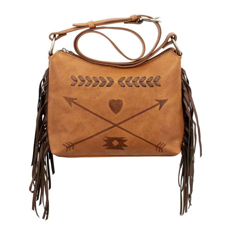 American West Freindship Arrows Zip Top Shoulder Bag