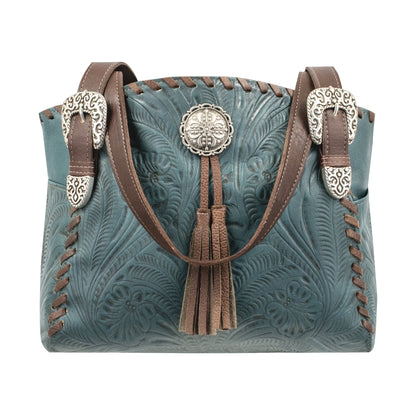 American West Lariats and Lace Multi-Compartment Tote with Conceal Carry Pocket on Back