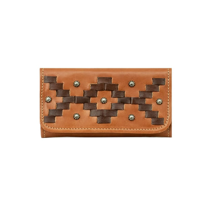 American West Tribal Weave Ladies Tri-Fold Wallet