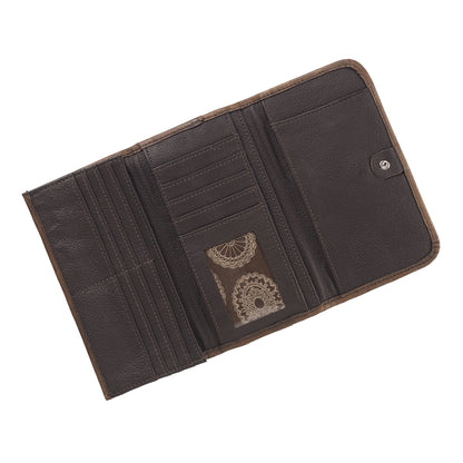 American West Tribal Weave Ladies Tri-Fold Wallet