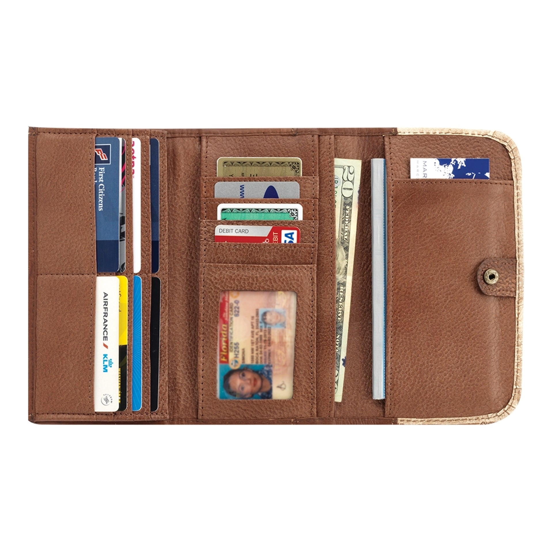 American West Ladies Annie's Secret Tri-Fold Wallet