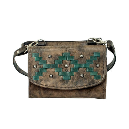 American West Tribal Weave Crossbody Bag/Wallet