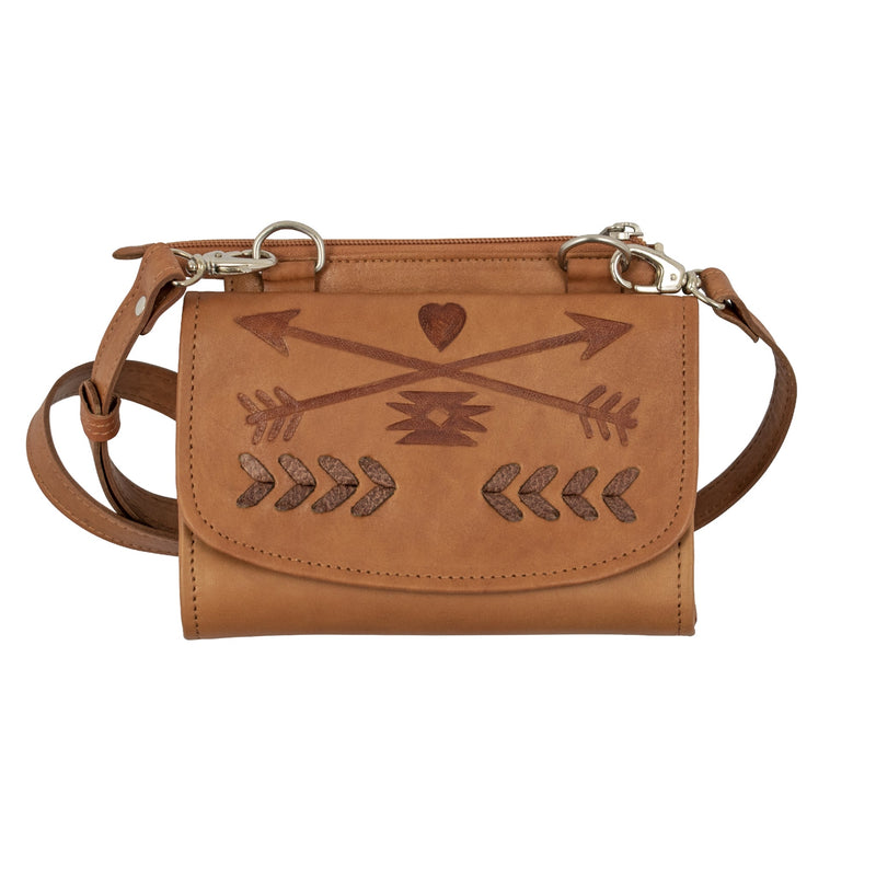 American West Friendship Arrows Small Crossbody Bag/Wallet