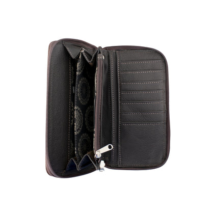 American West Cowtown Zip-Around Wallet