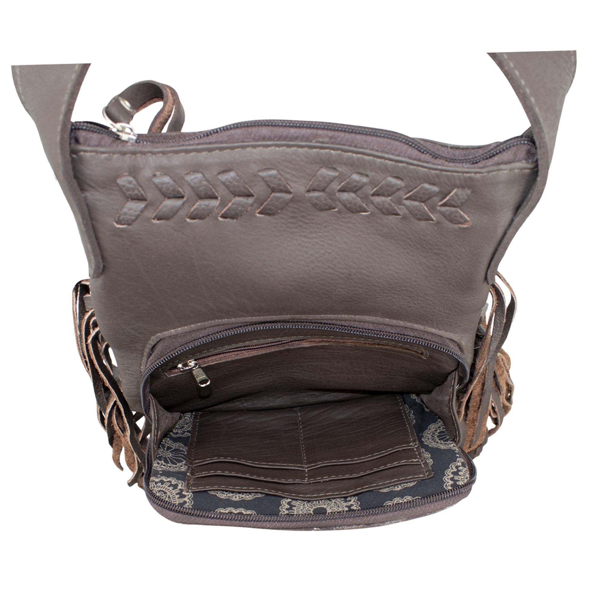 American West Fringed Cowgirl Crossbody with Fringe