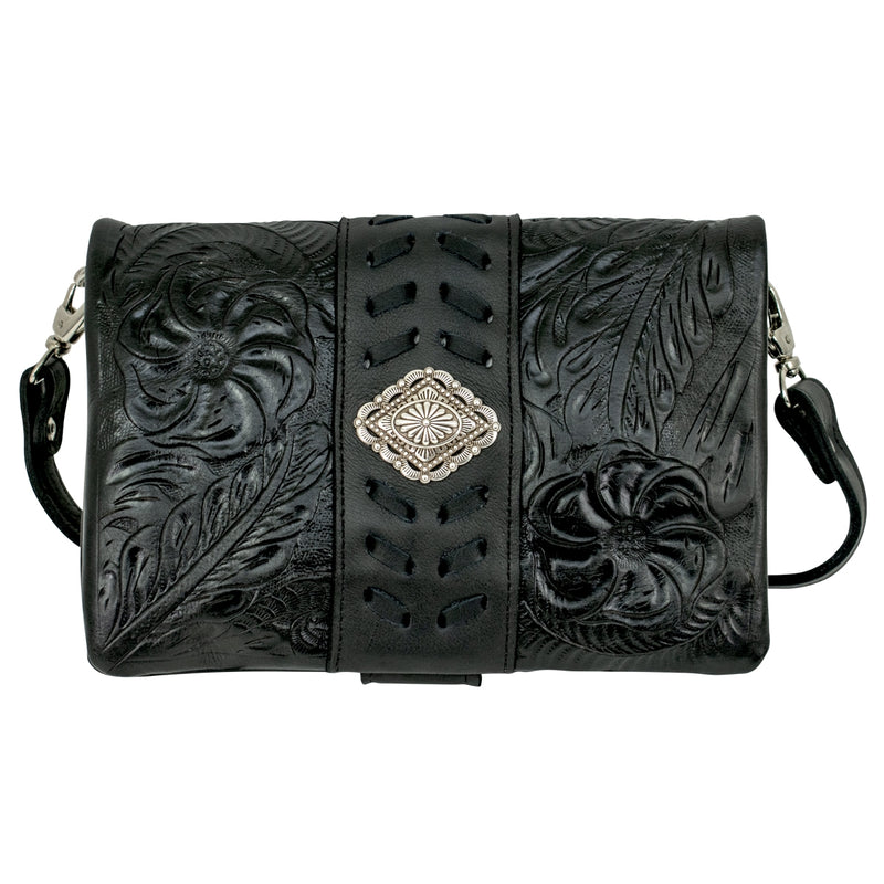 American West Large Grab and Go Crossbody Large Foldover Wallet/Crossbody
