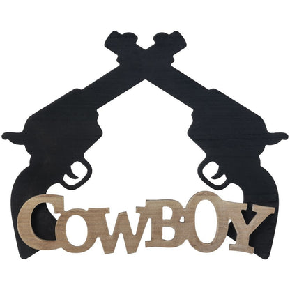 Gift Corral Cowboy/Pistols Sign