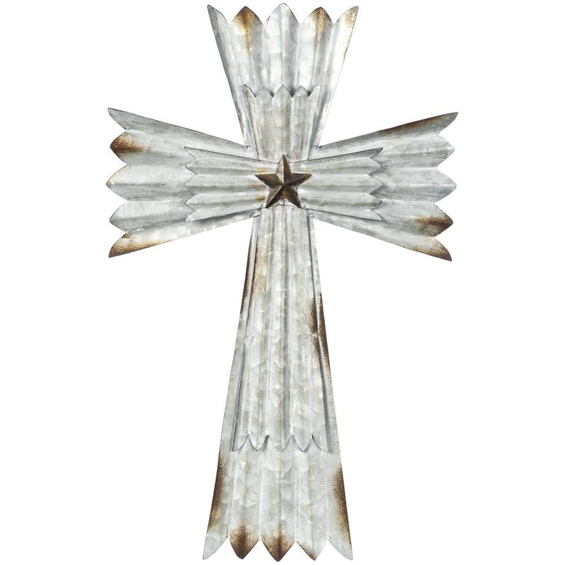 Gift Corral Cross with Rustic Star Accent