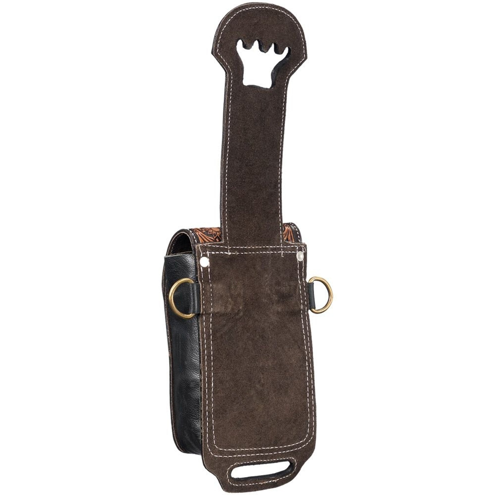 Tough1 Leather Rear Cinch/Horn Bag