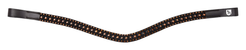 Horze St. Moritz Curved Crystal Browband