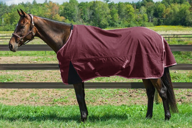 TuffRider Bonum 1200D Ripstop Turnout Sheet with Standard Neck - Maroon - 72