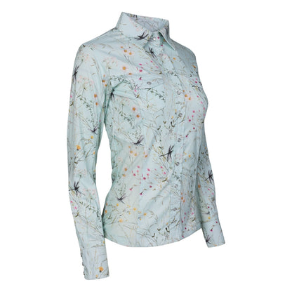 Dapplebay Ladies Dragonfly Meadow Button Down Western Shirt