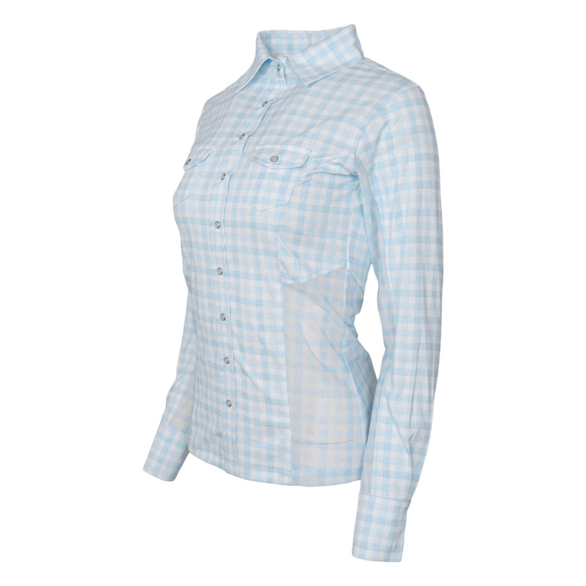 Dapplebay Ladies Gingham Button Down Western Shirt