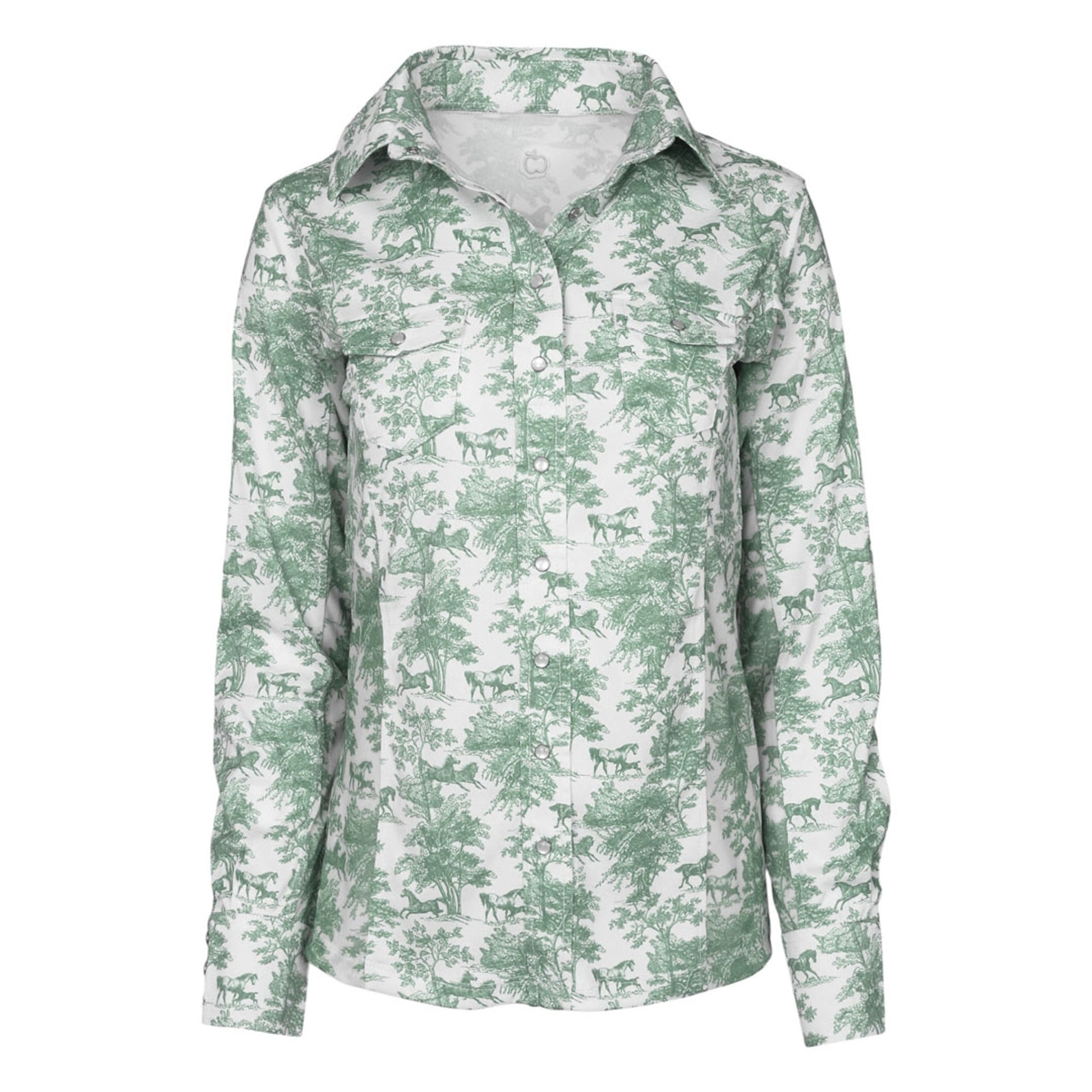 Dapplebay Ladies Equestrian Toile Button Western Shirt
