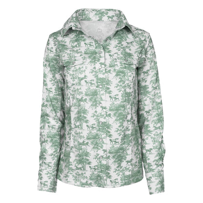Dapplebay Ladies Equestrian Toile Button Western Shirt