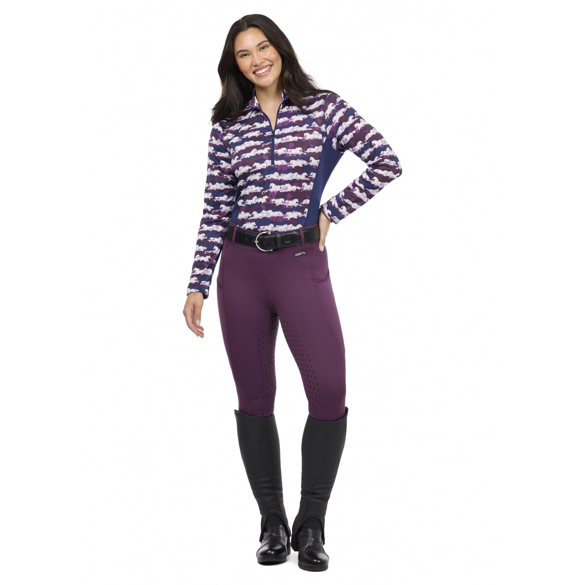 Kerrits Equibreeze Ice Fil Long Sleeve Shirt - Print
