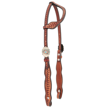 Circle Y Dawson One Ear 5/8" Shaped Headstall