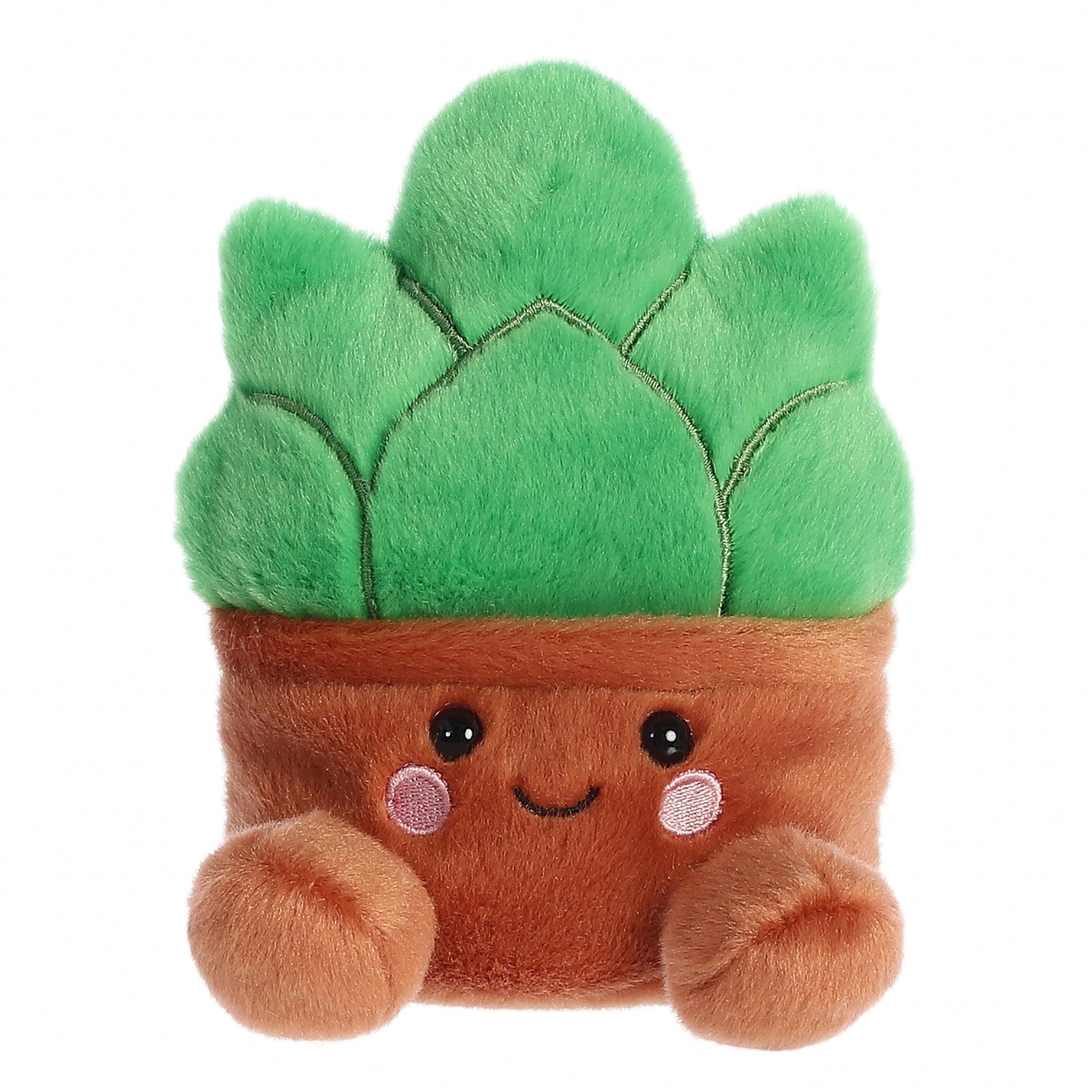 Palm Pals Plush Pal Succulent Dark Brown Pot Stuffed Animal
