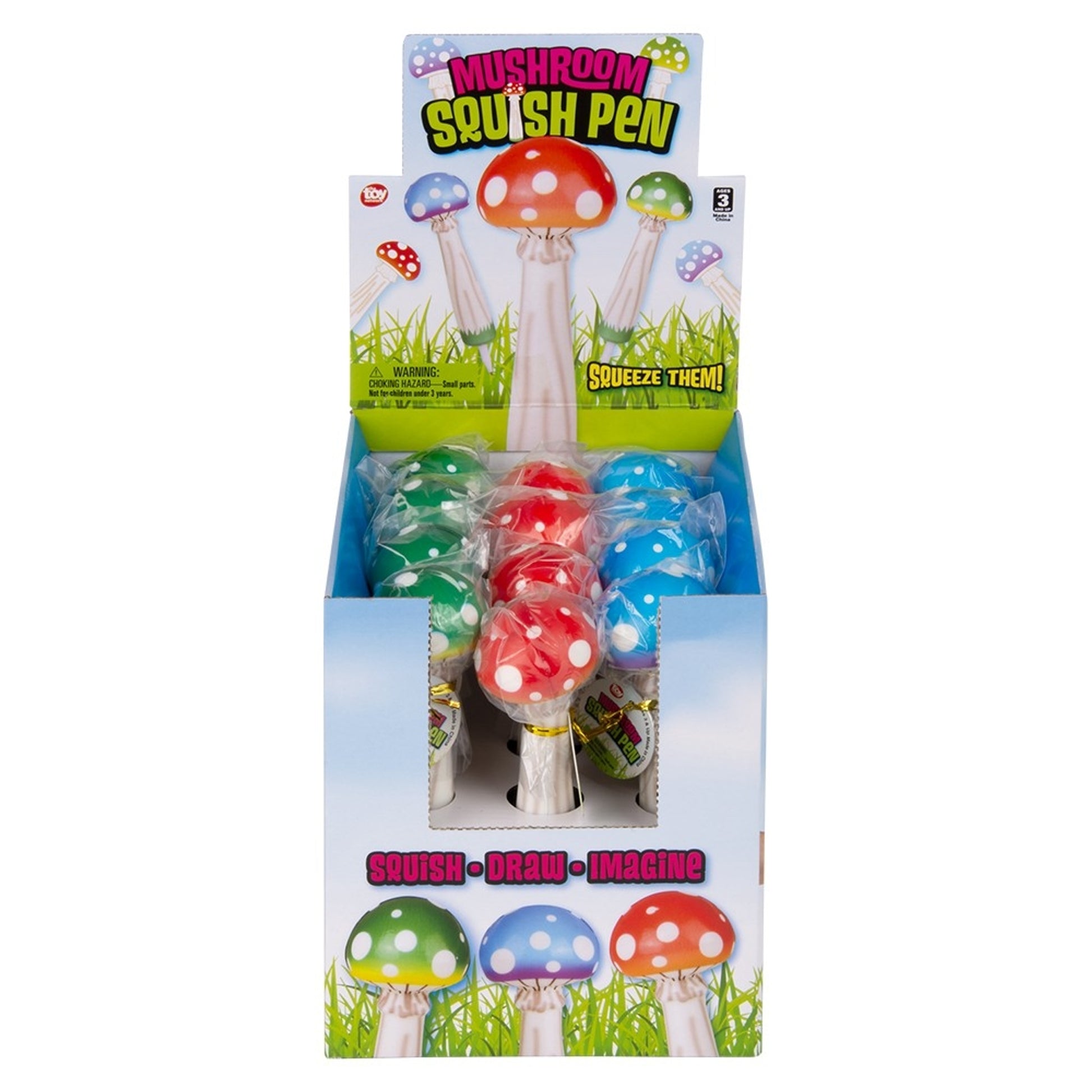 Squish Mushroom Fidget Toy Pen