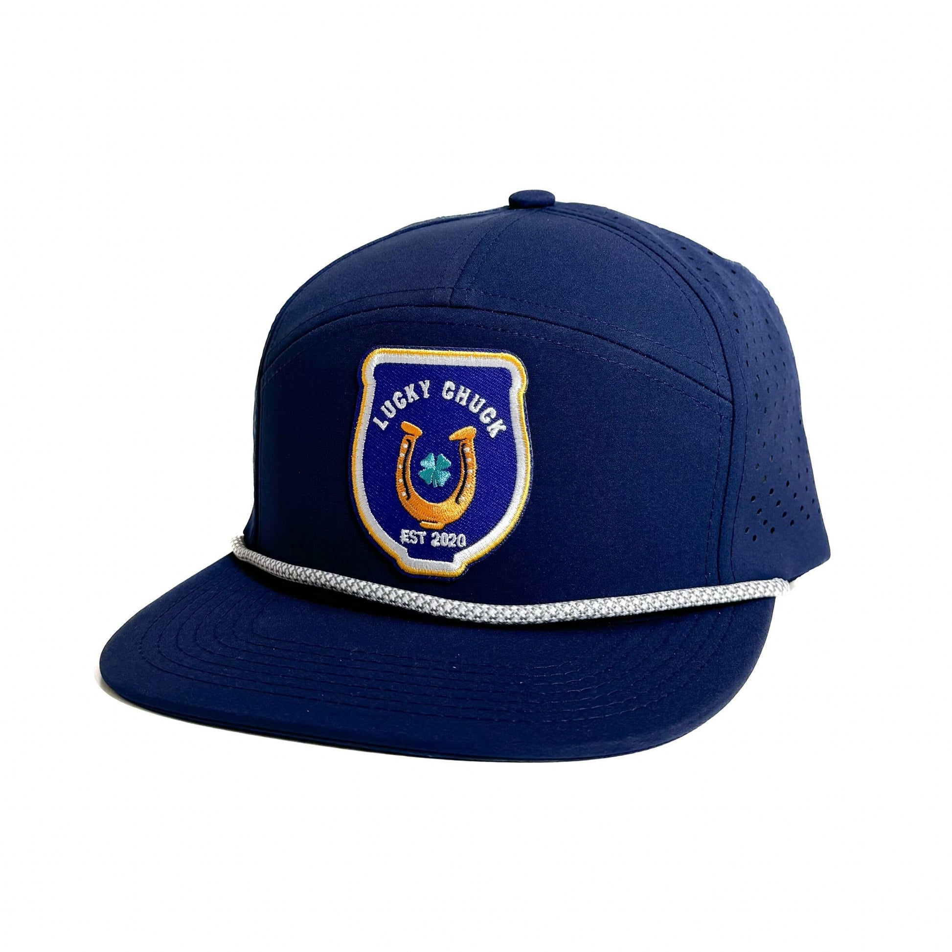 Lucky Chuck Lucky Polo Patch 7 Panel Hat with Rope