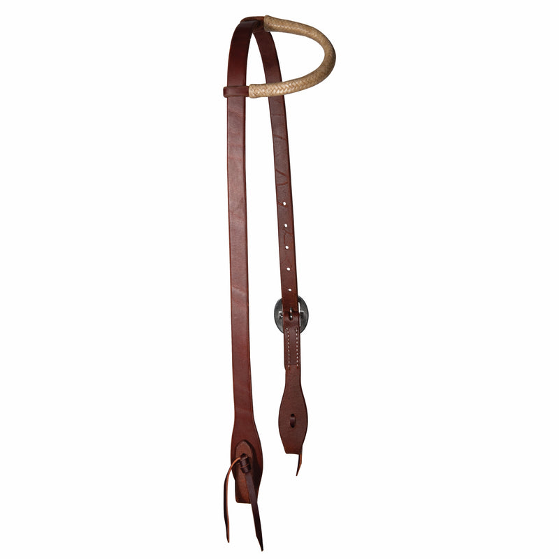 Professionals Choice Ranch Rawhide Trimmed 3/4" 1 Ear Headstall