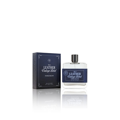 No. 3 Leather Vintage Label Indigo Blend