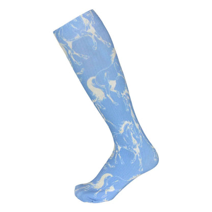 AWST Intl Ladies Lila Linear Horse Socks