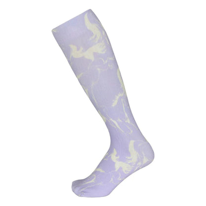 AWST Intl Ladies Lila Linear Horse Socks