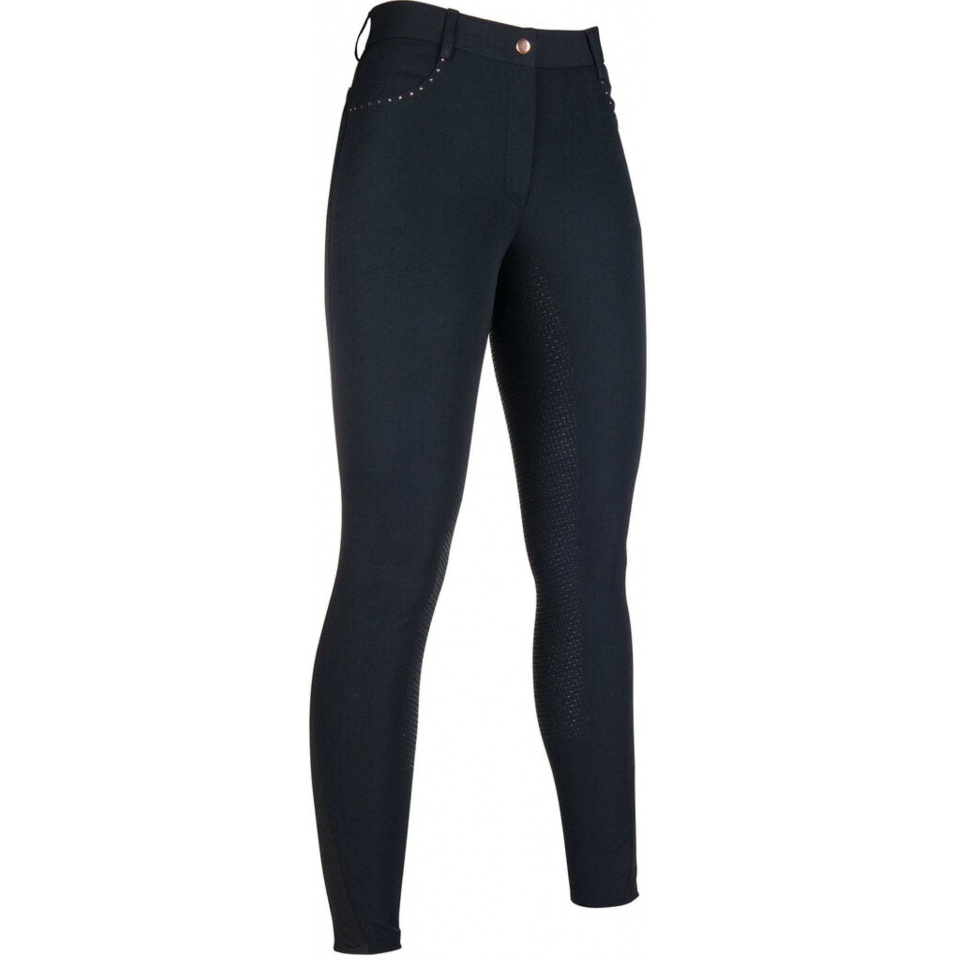 HKM Ladies Rosegold Glamour Full Seat Riding Breeches