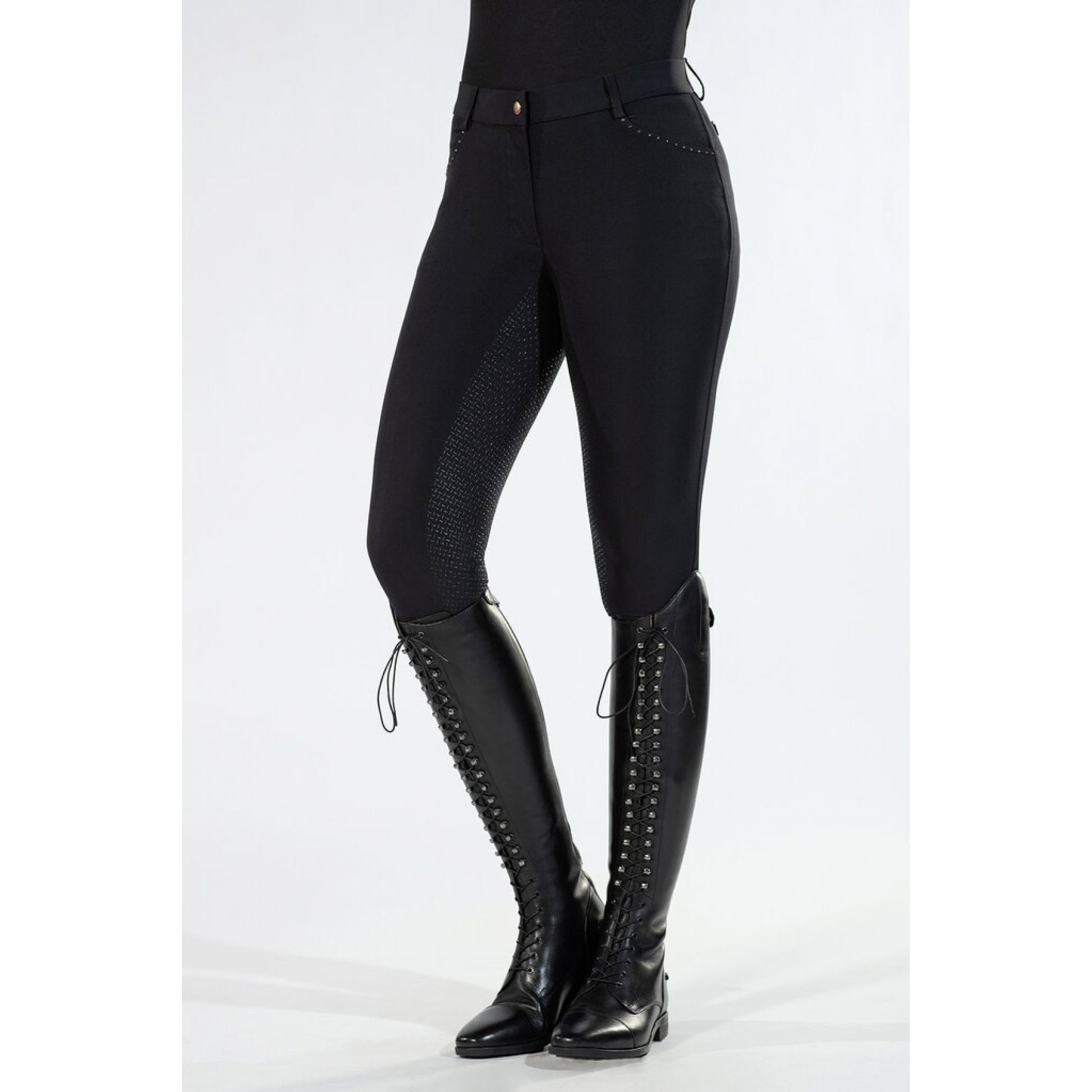 HKM Ladies Rosegold Glamour Full Seat Riding Breeches