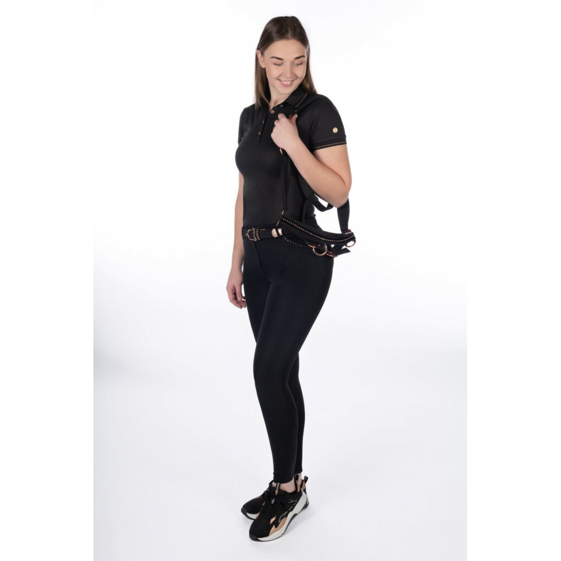 HKM Ladies Rosegold Glamour Full Seat Riding Breeches