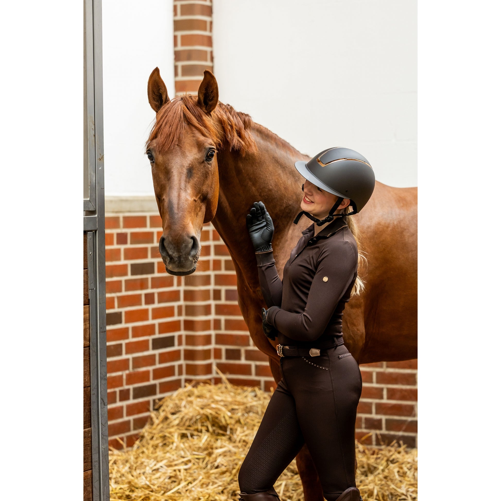 HKM Rosegold Glamour Longsleeve Polo Shirt