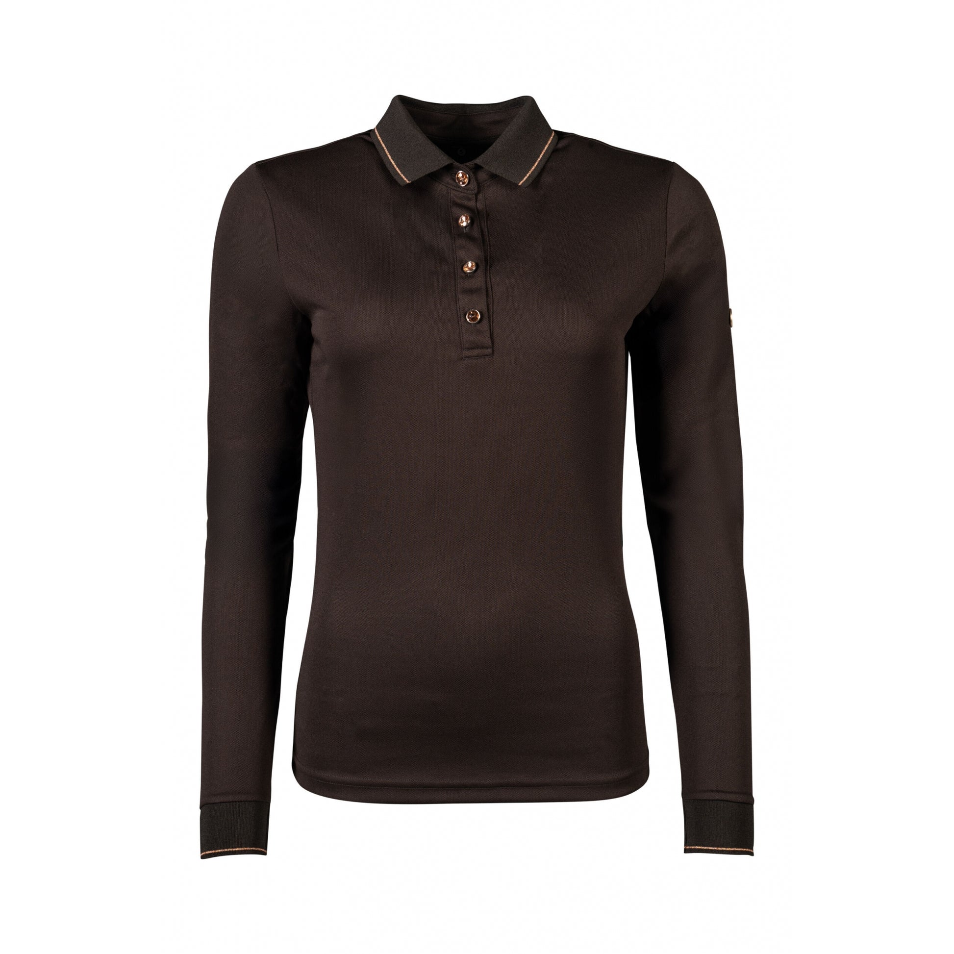 HKM Rosegold Glamour Longsleeve Polo Shirt