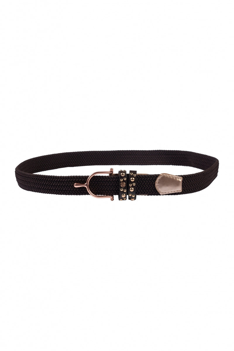 HKM Ladies Rosegold Glamour Elastic Belt
