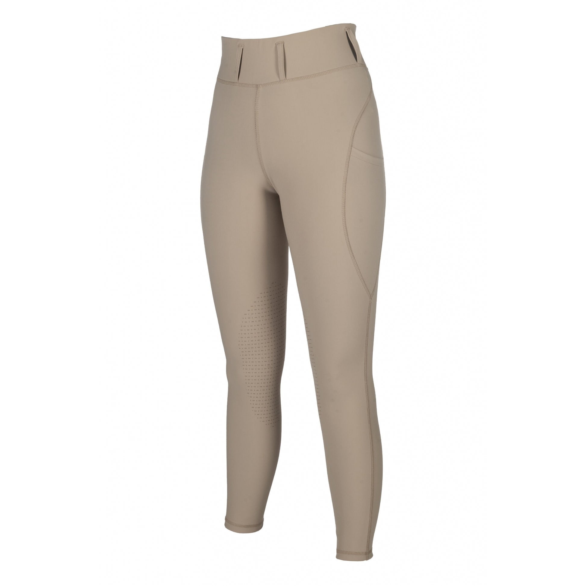 HKM Ladies Jil High Waist Sil. Knee Patch Riding Leggings